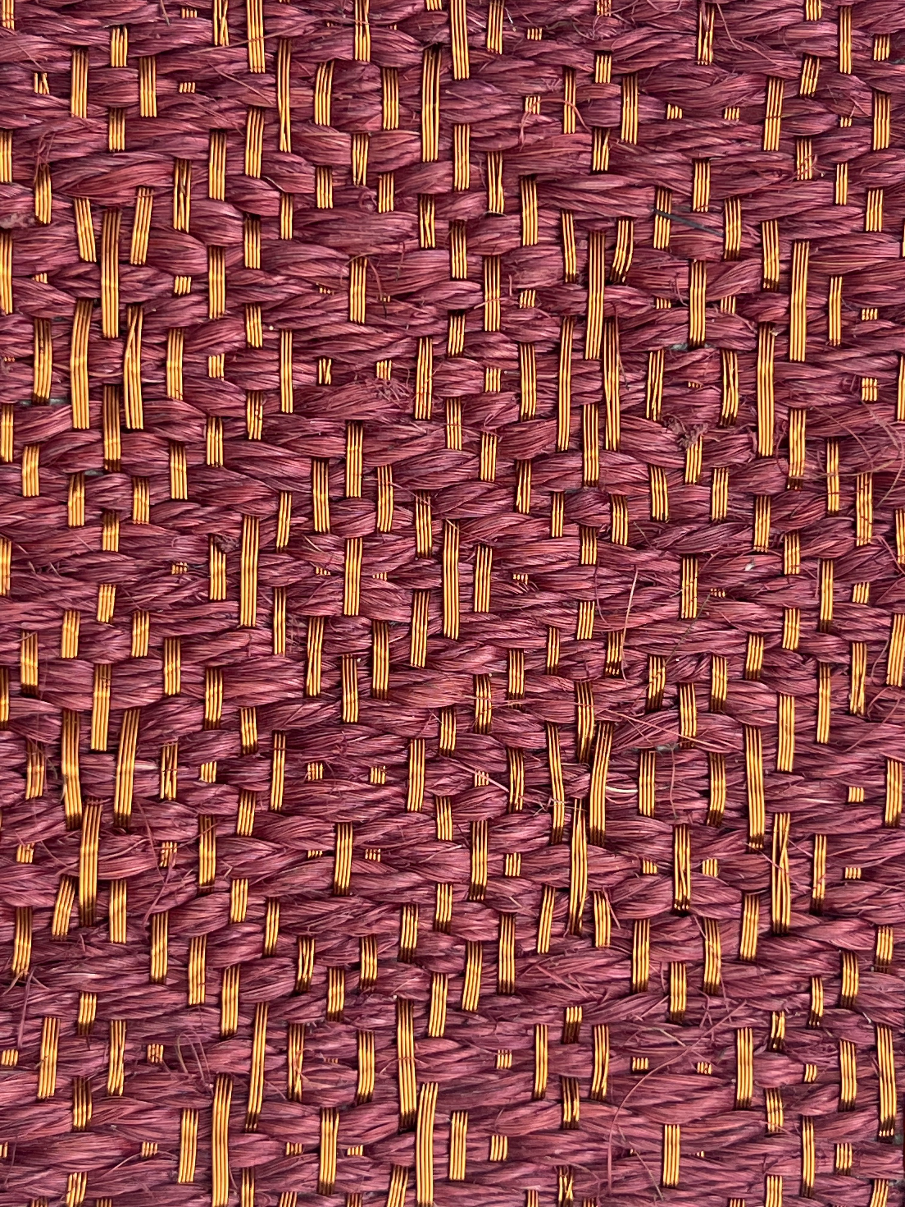 Magenta and Brown Melange Weave Area Rug
