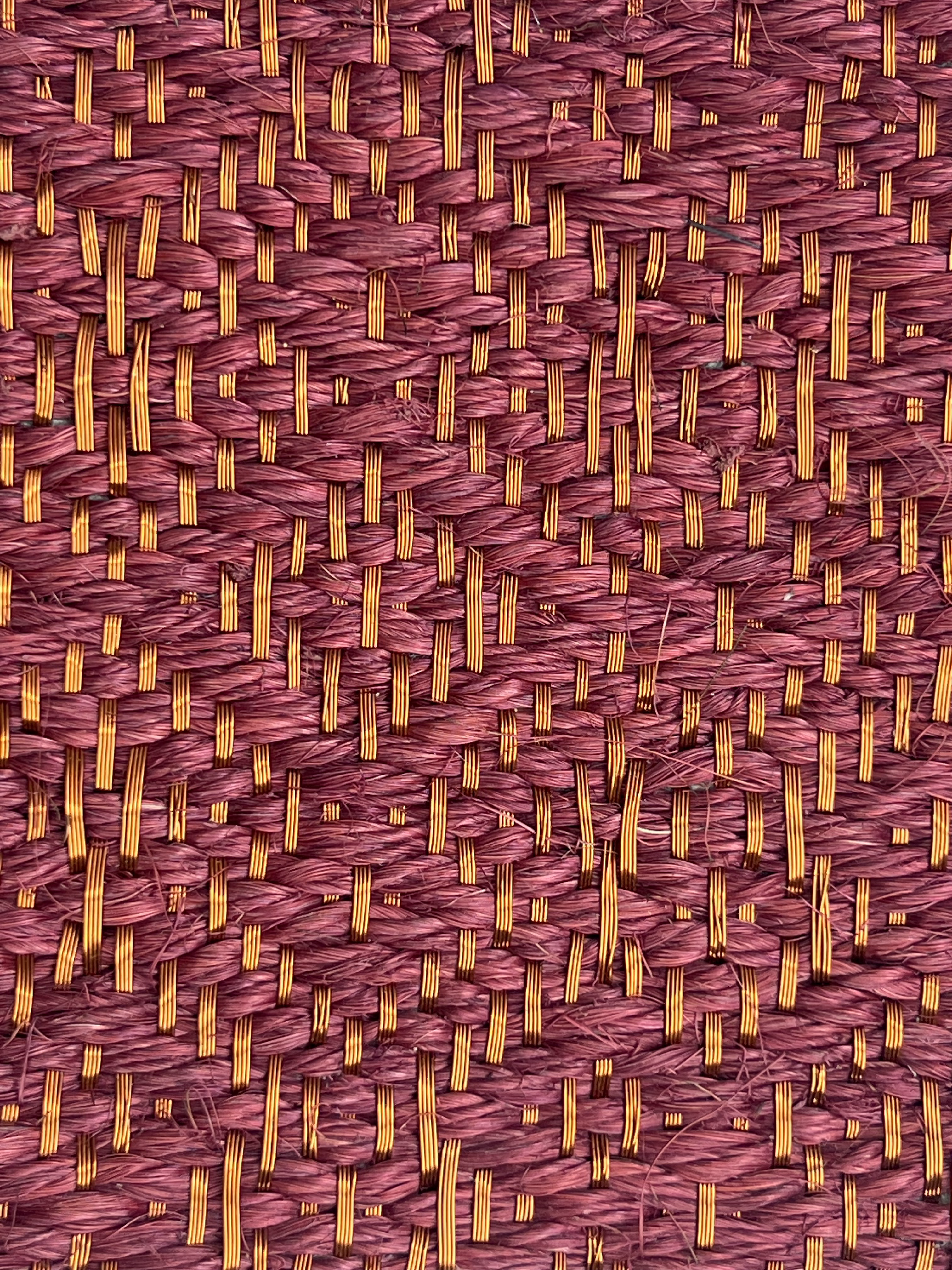 Magenta and Brown Melange Weave Area Rug
