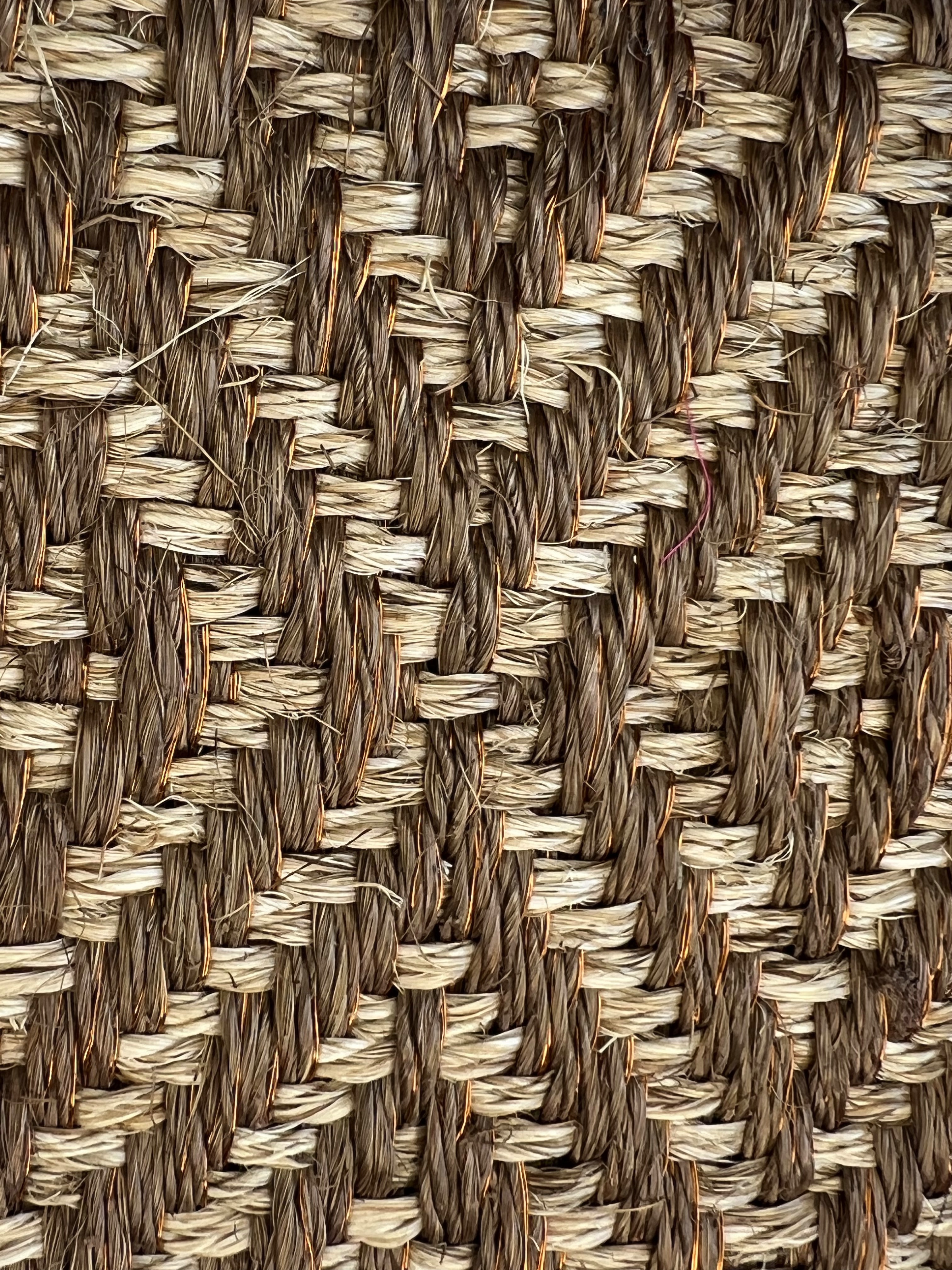 Brown and Cream Diamond Zigzag Weave Area Rug