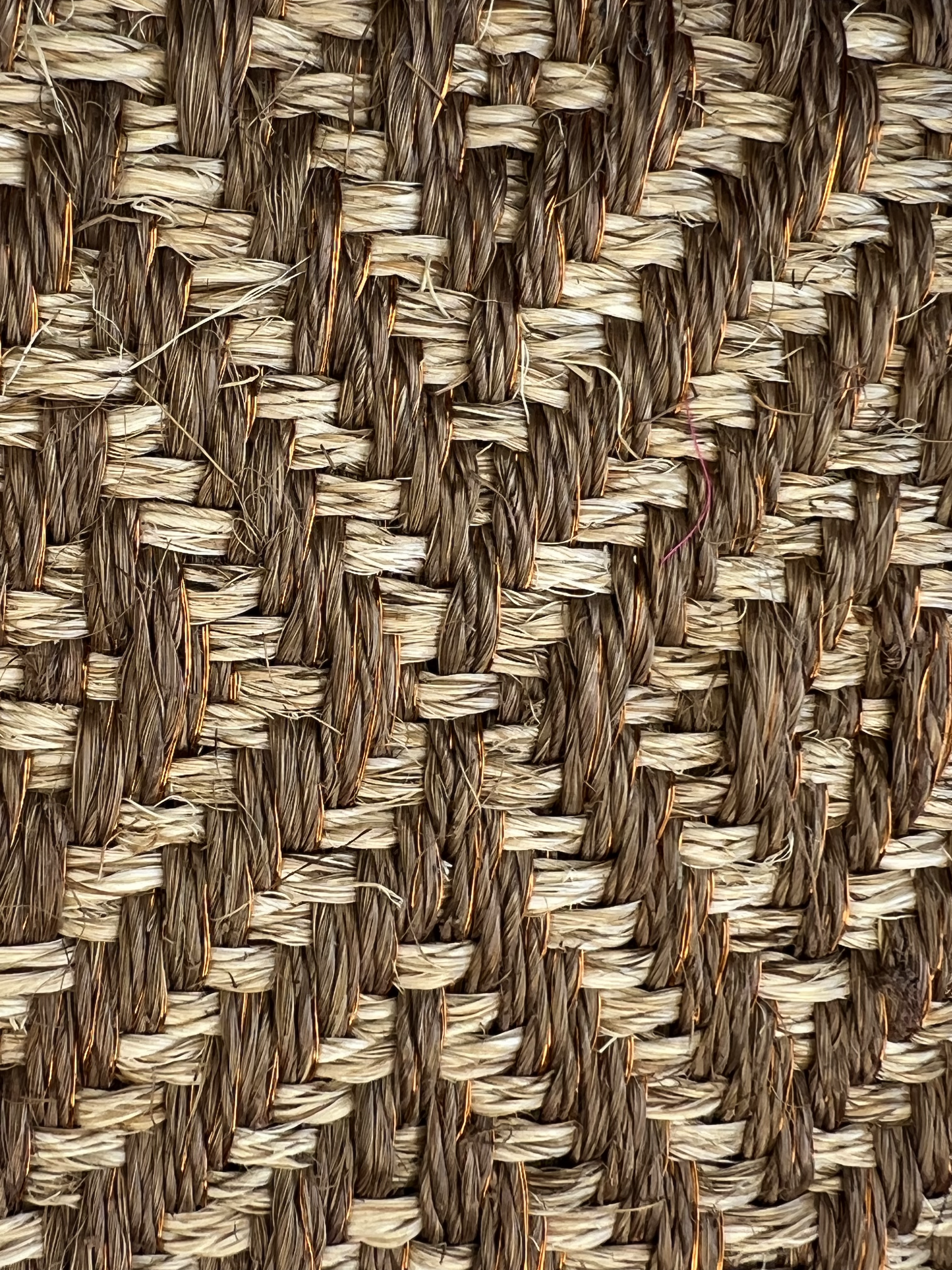 Brown and Cream Diamond Zigzag Weave Area Rug