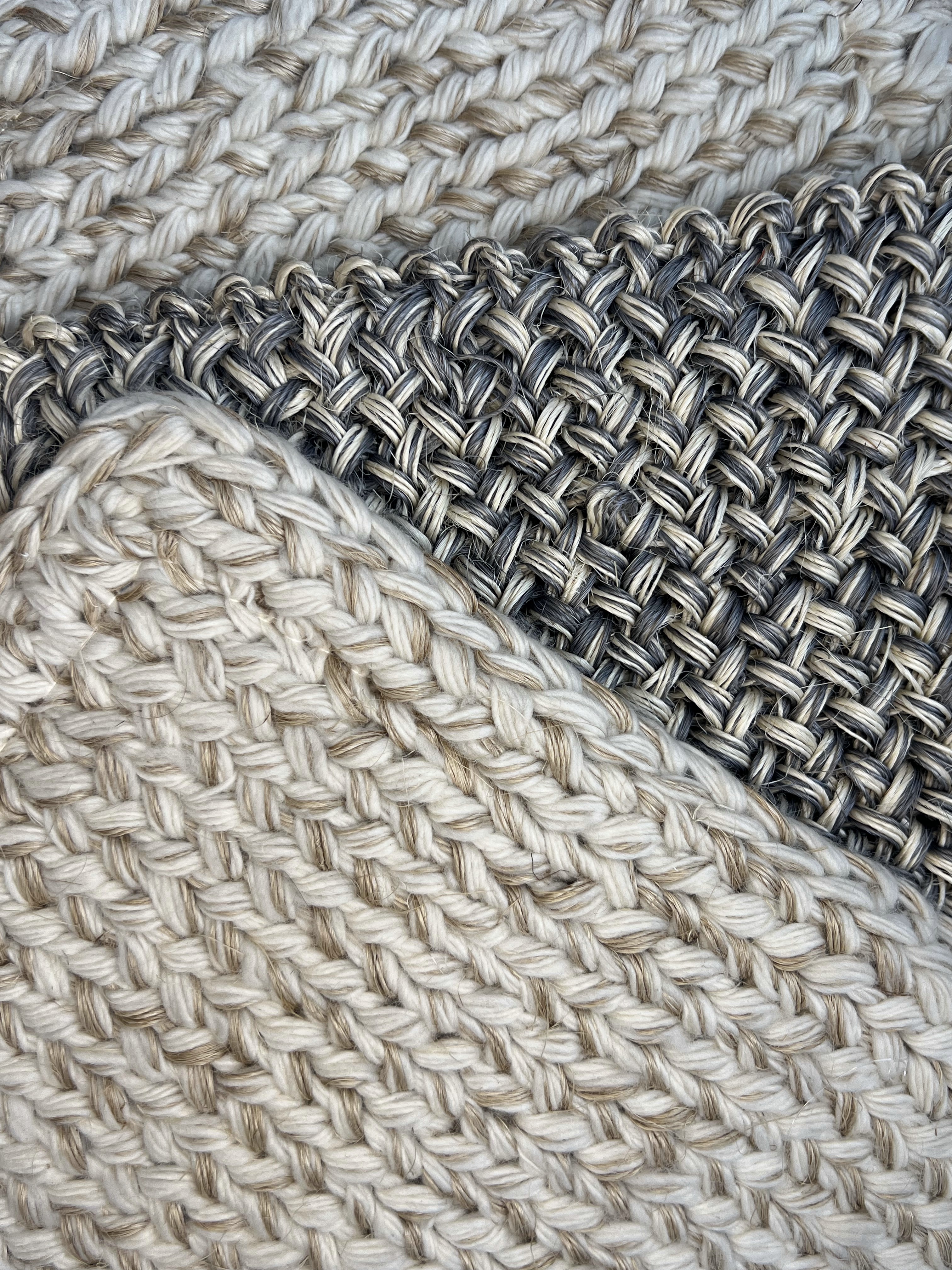 Ivory Chunky Weave Area Rug