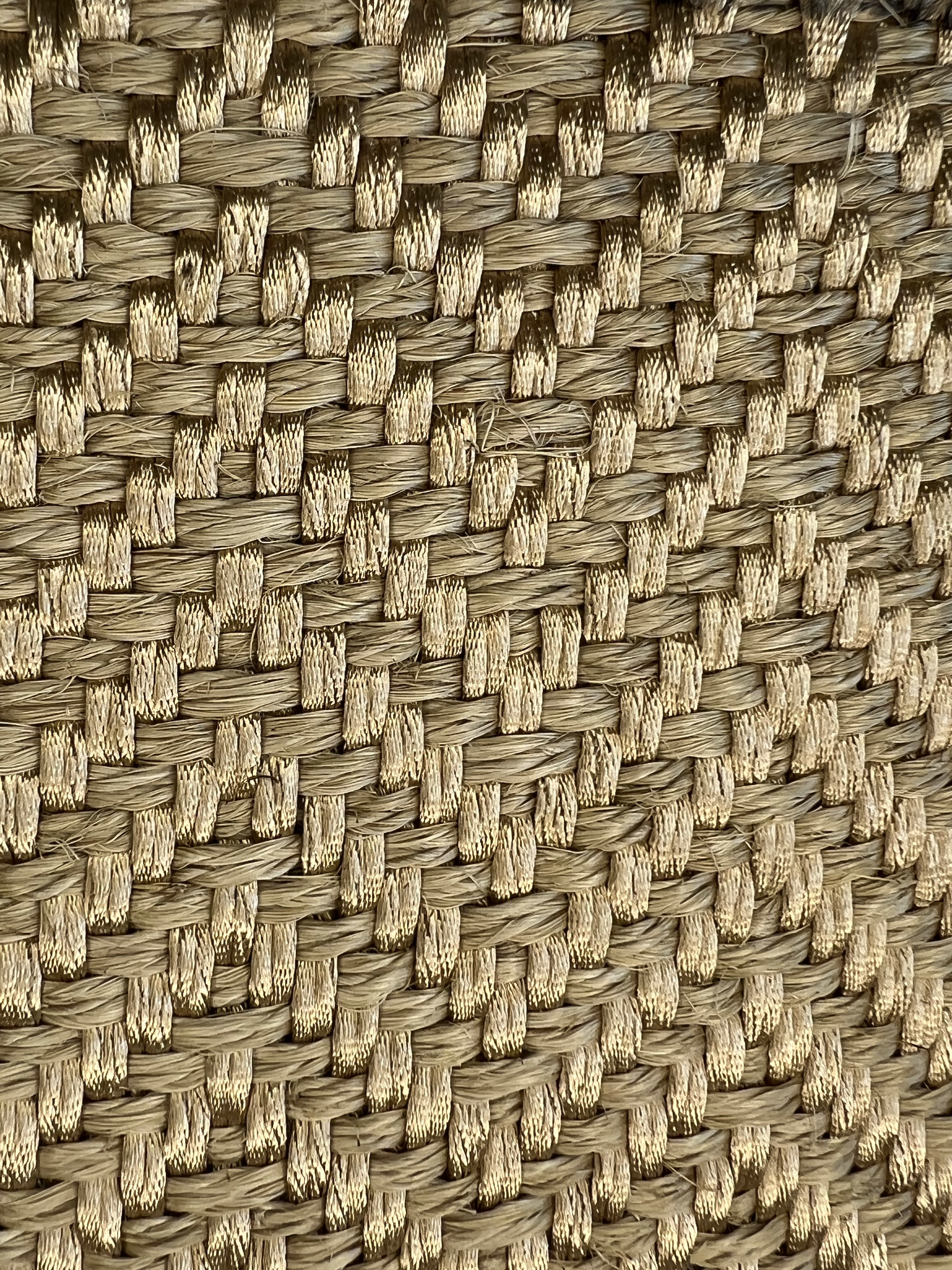 Natural Green-tan Herringbone Seagrass Area Rug
