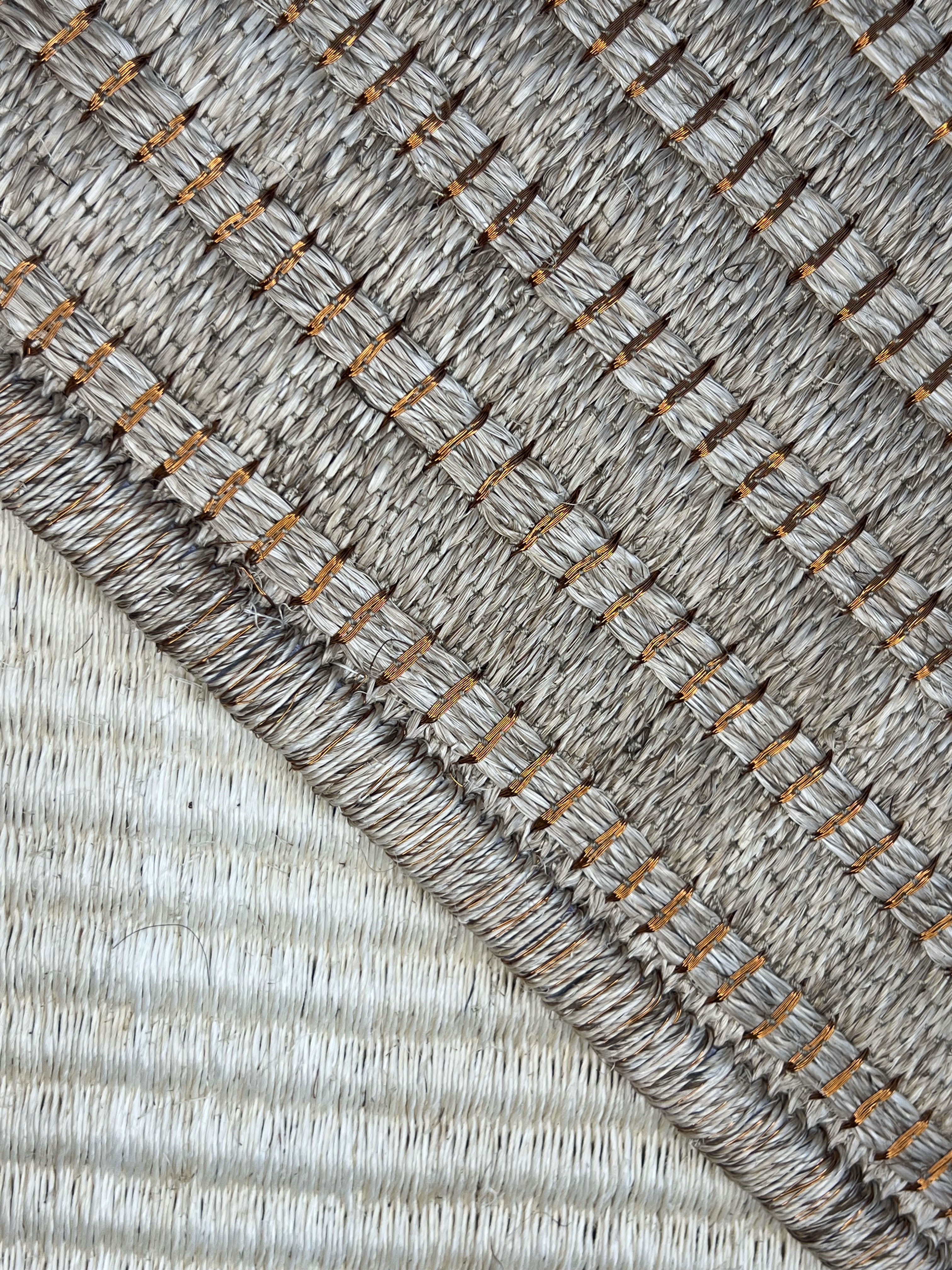 Taupe Diagonal Subtle-stripe Flatweave Area Rug