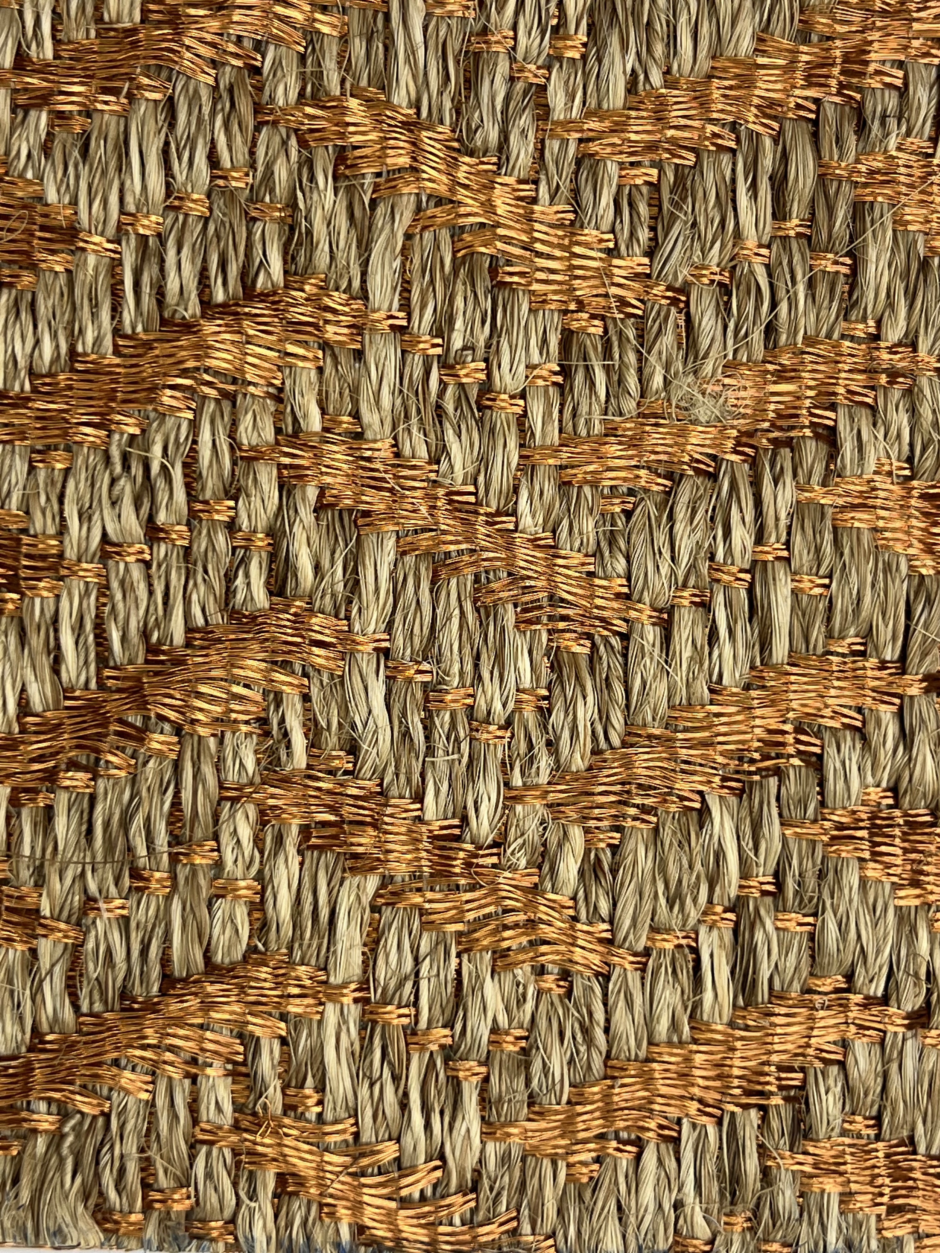 Blue and Tan Weave Area Rug
