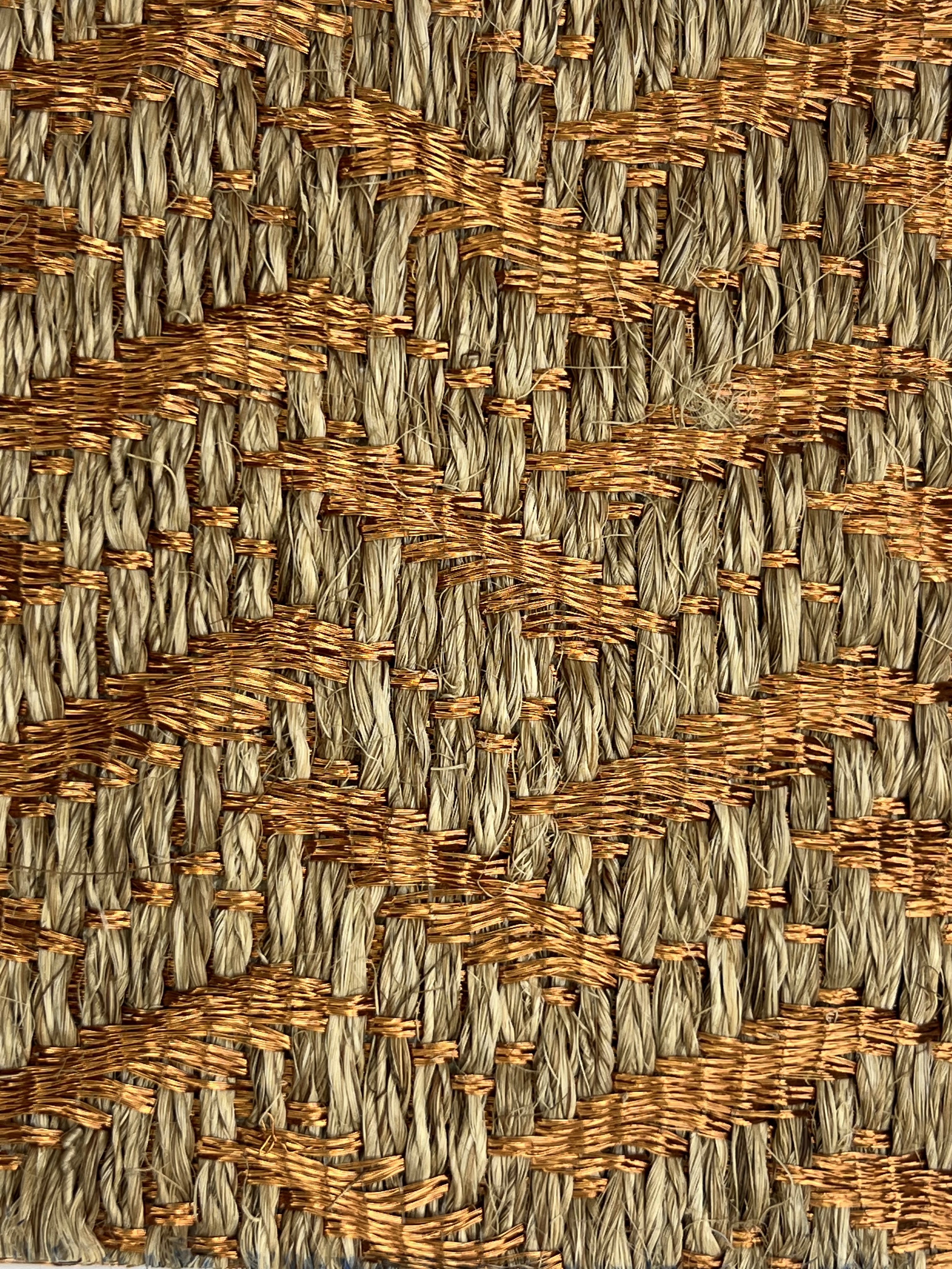 Blue and Tan Weave Area Rug