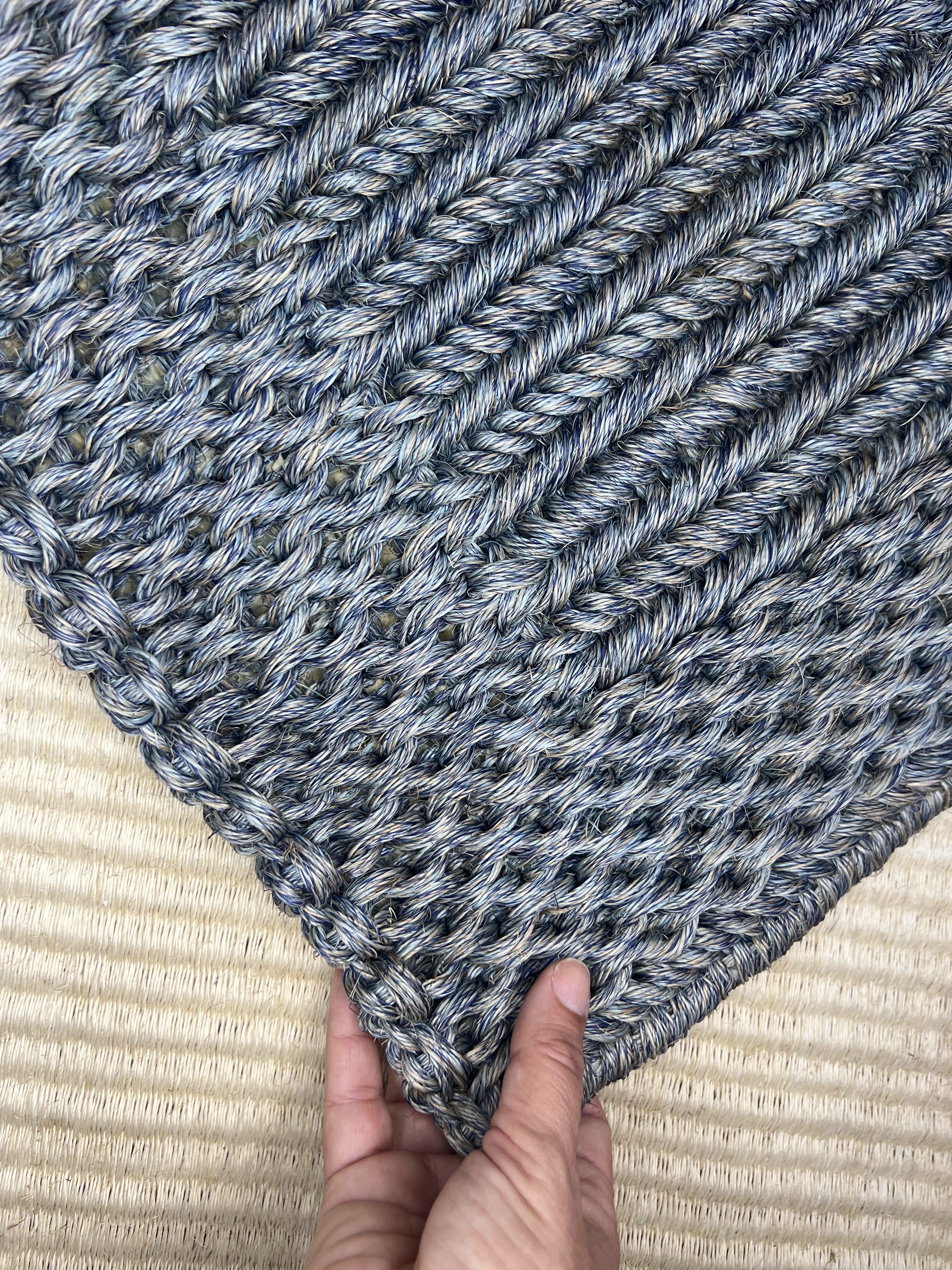 Charcoal Grey Diagonal Textured Weave Area Rug