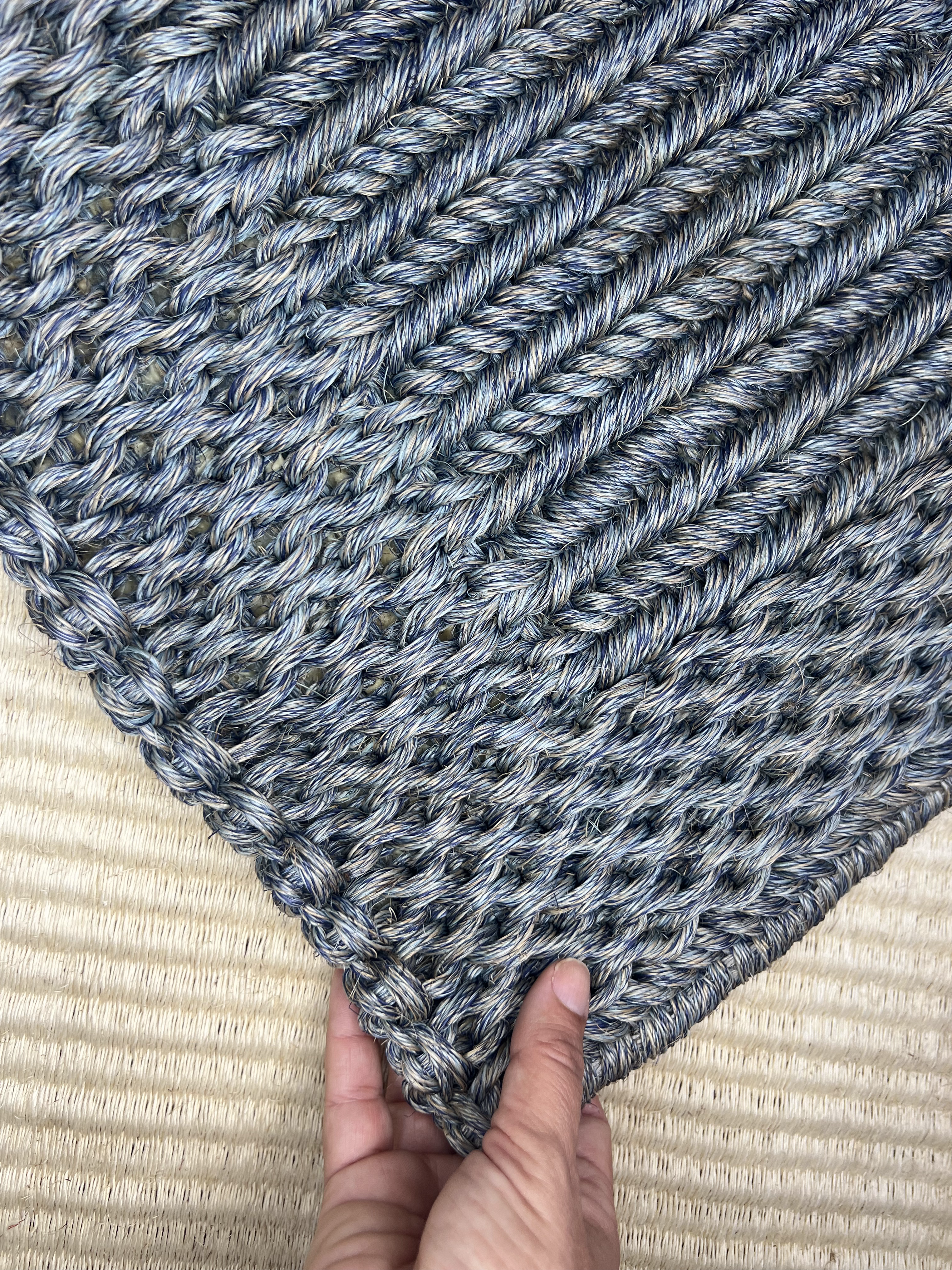 Charcoal Grey Diagonal Textured Weave Area Rug