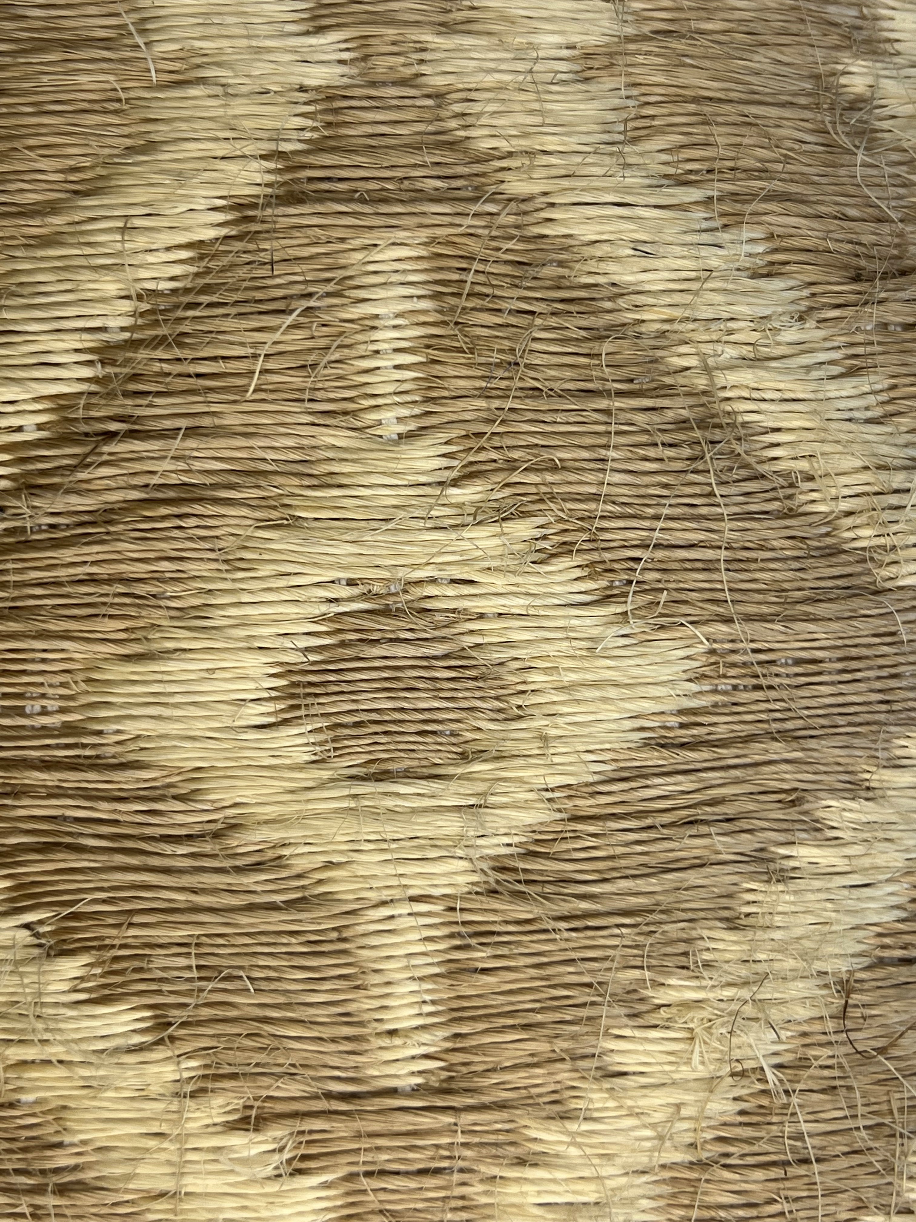 Taupe and Cream Diamond Medallion Weave Area Rug