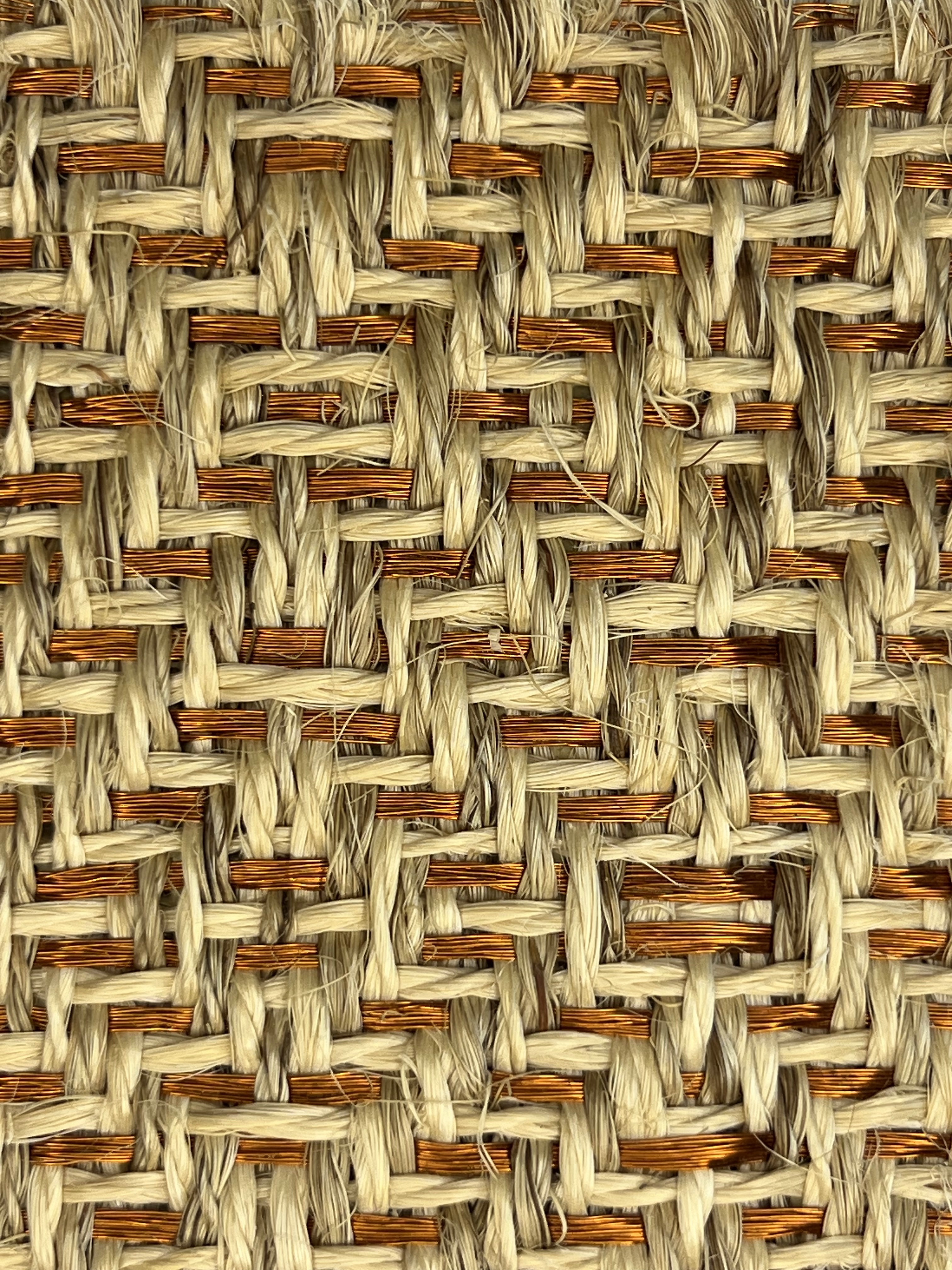 Brown and Tan Basketweave Herringbone Area Rug