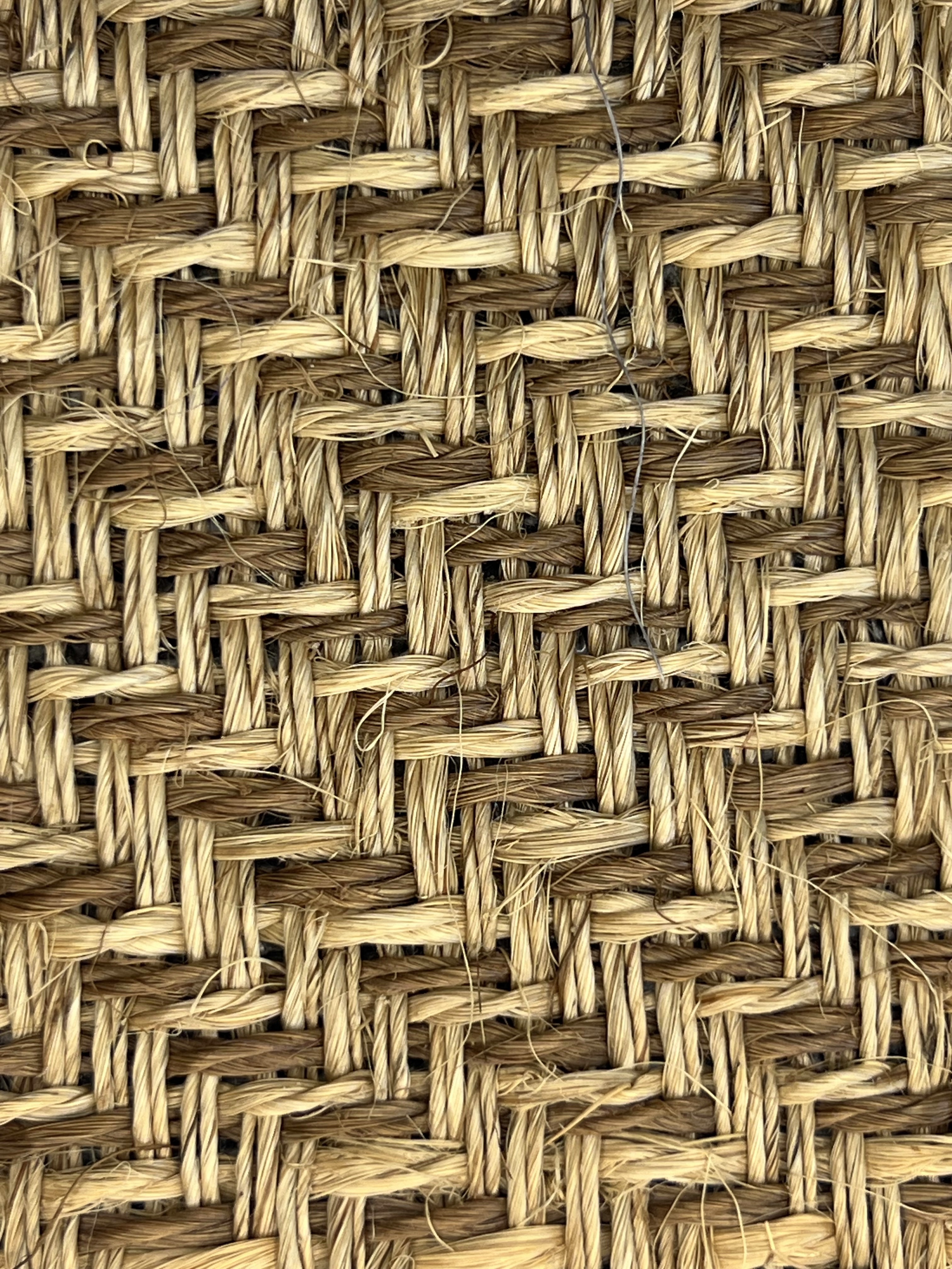 Natural Tan Herringbone Twill Weave Area Rug
