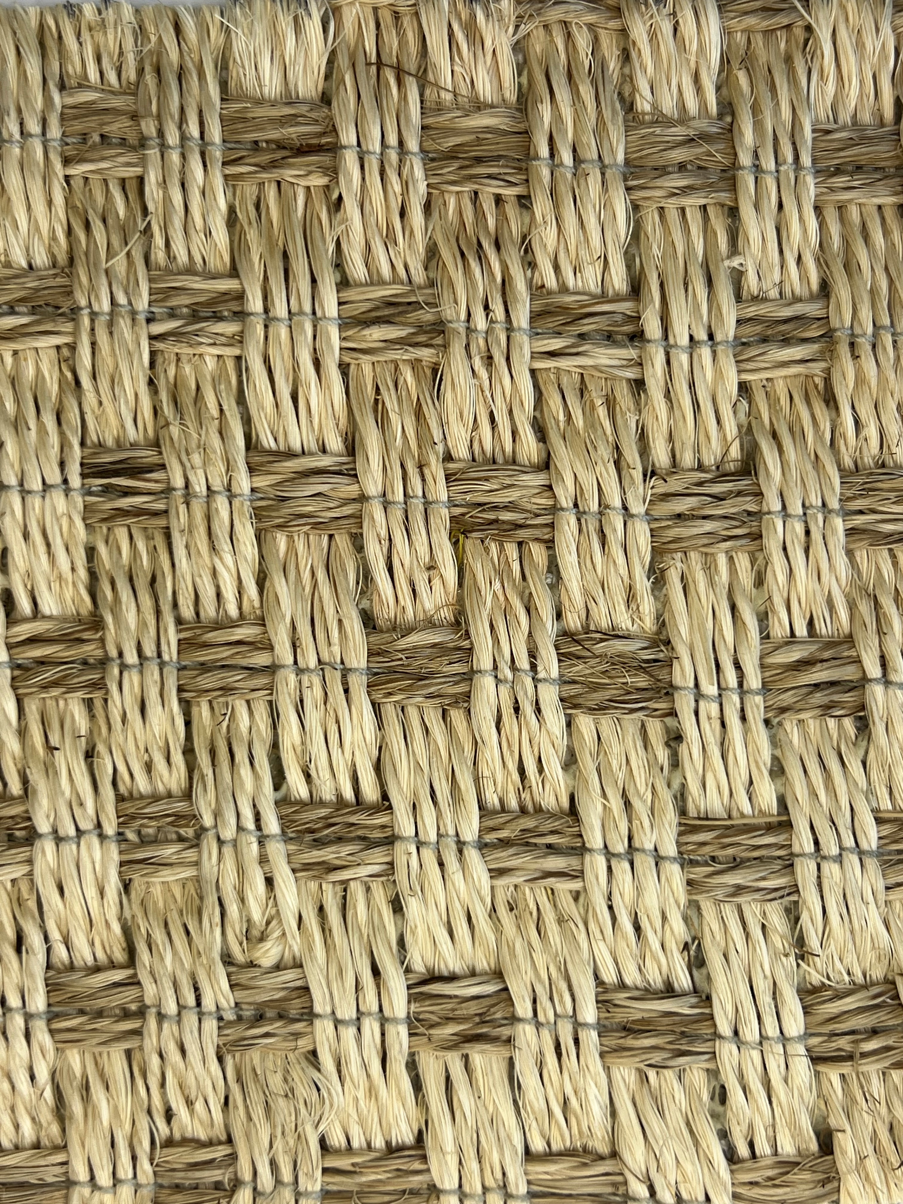 Natural Tan Seagrass Basketweave Area Rug