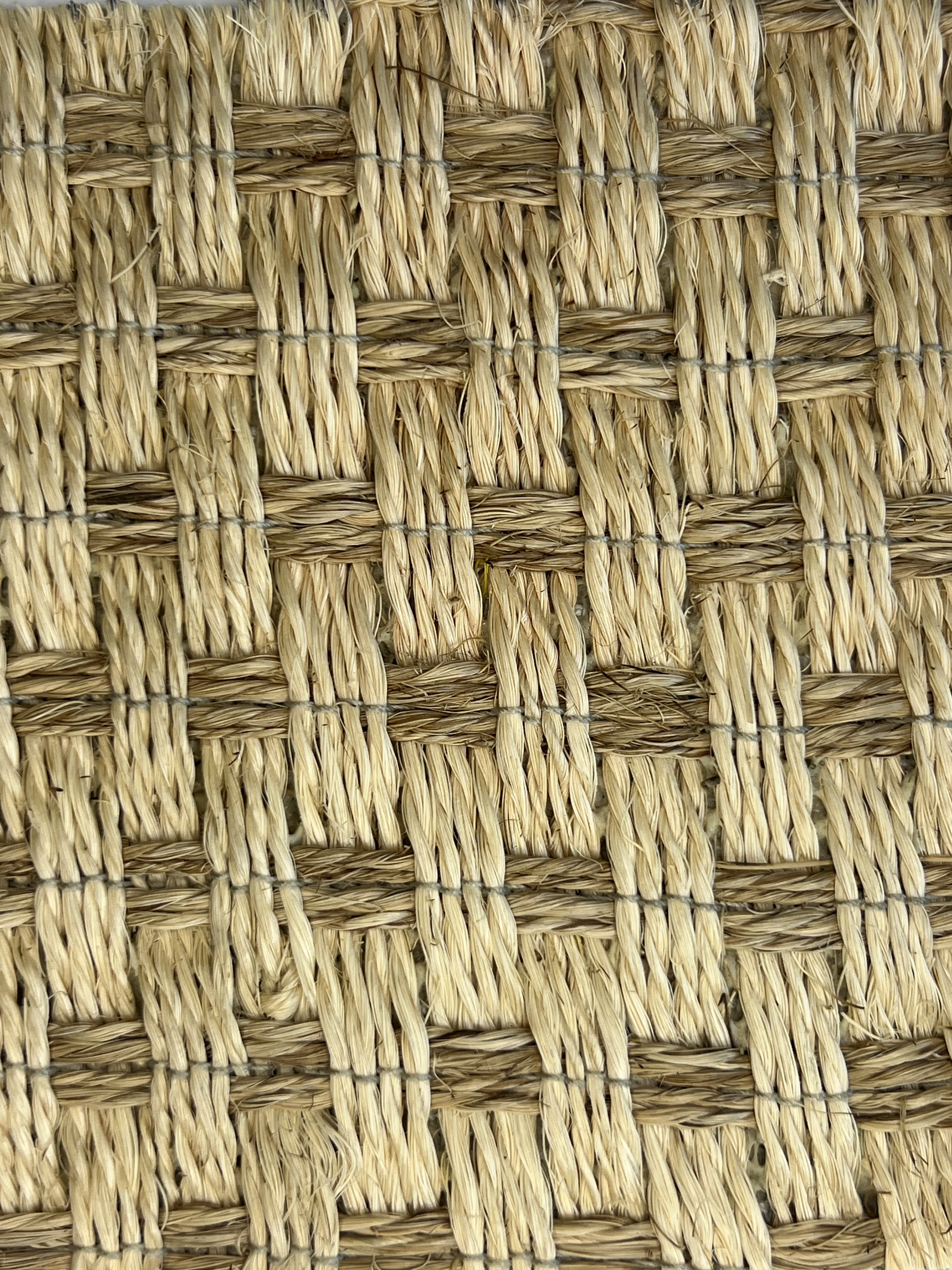 Natural Tan Seagrass Basketweave Area Rug