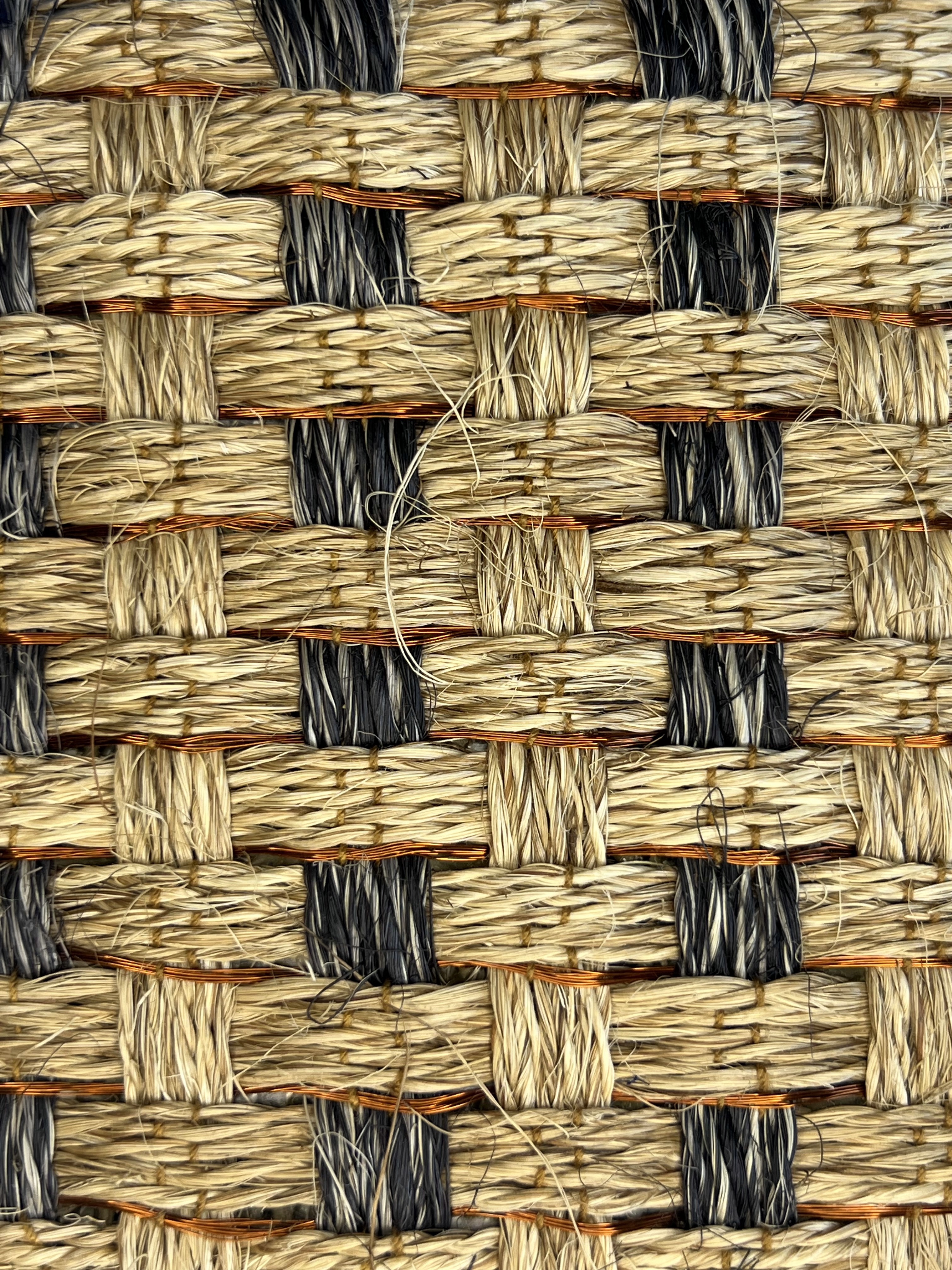 Natural Seagrass With Charcoal-accent Basketweave Area Rug