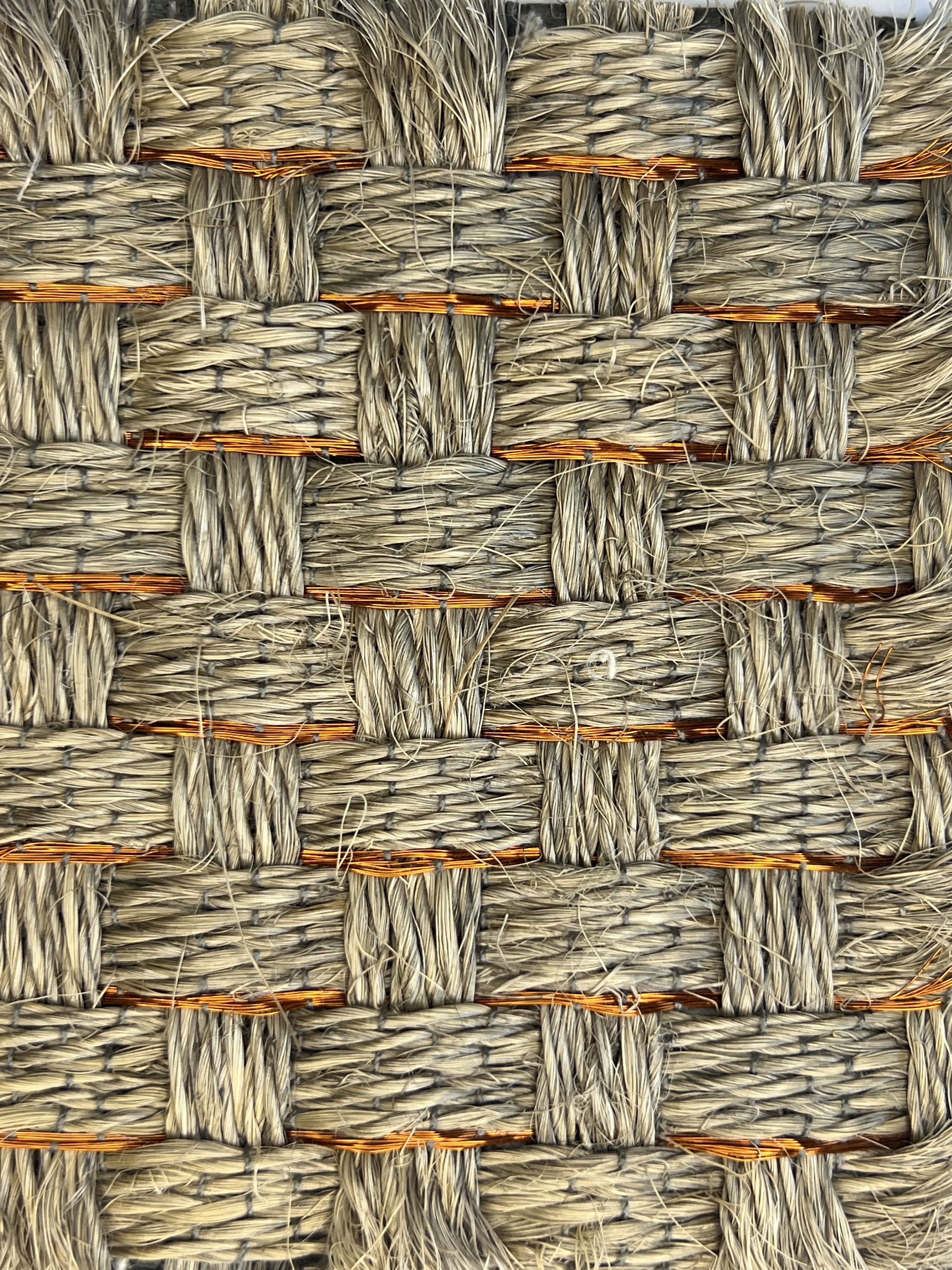 Grey and Natural Flecked Weave Area Rug