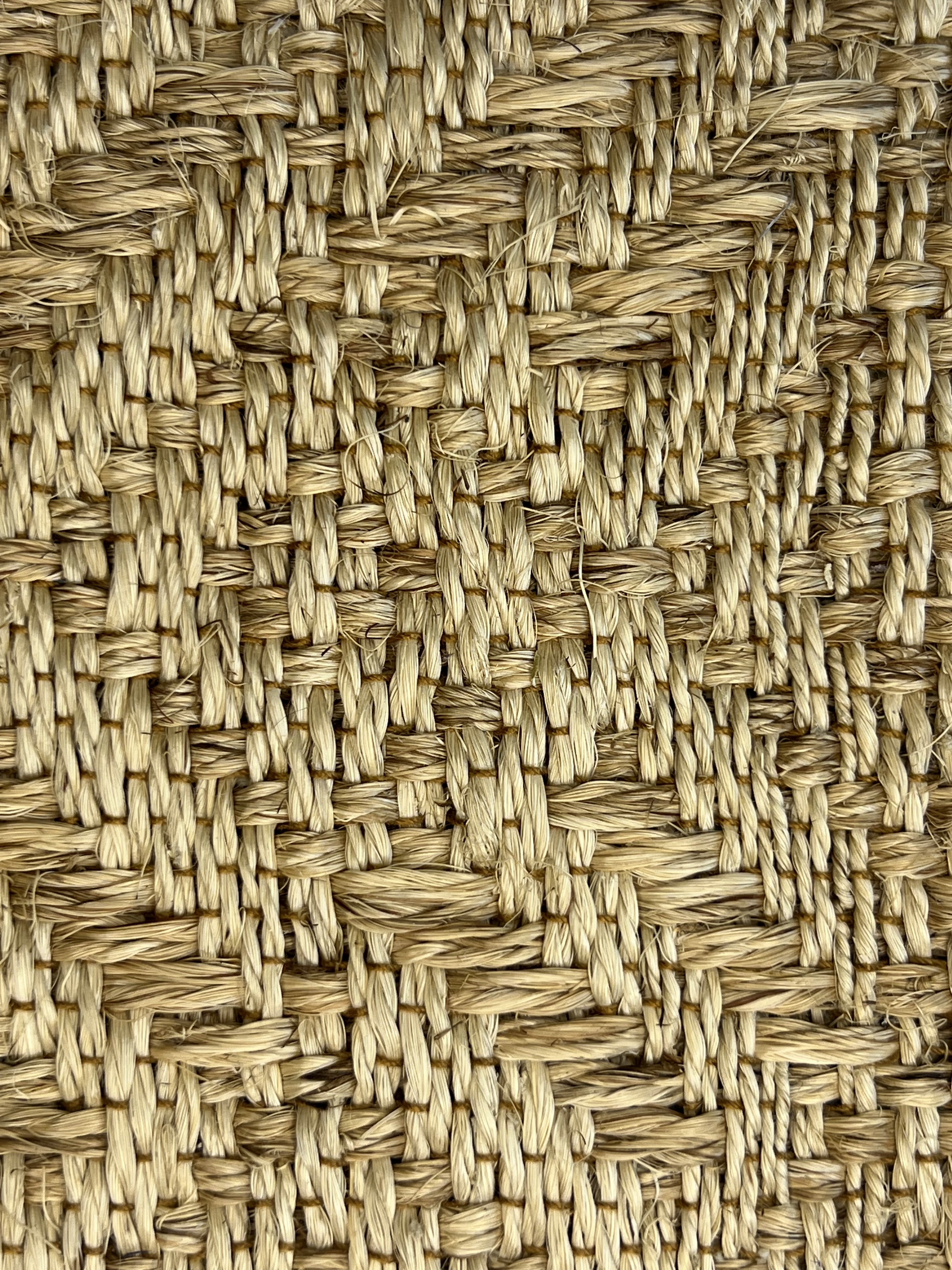 Natural Tan Herringbone Weave Area Rug