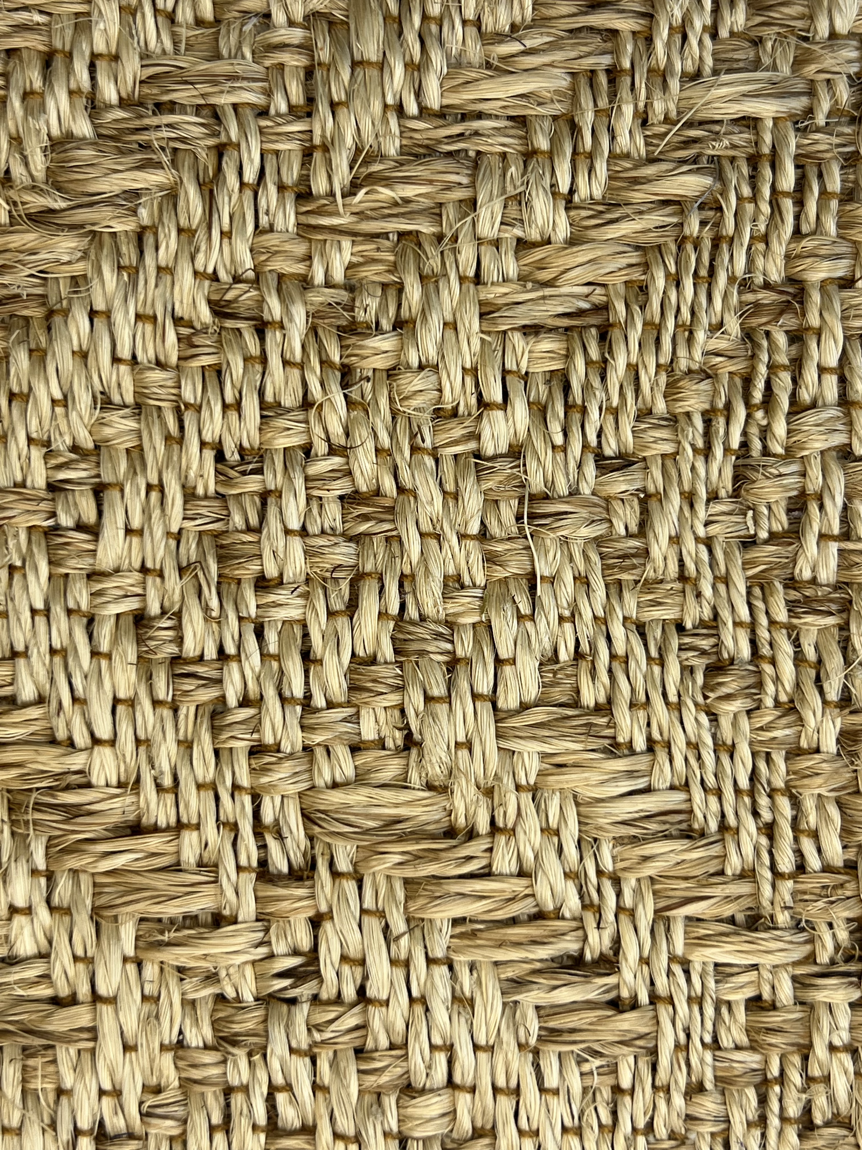 Natural Tan Herringbone Weave Area Rug