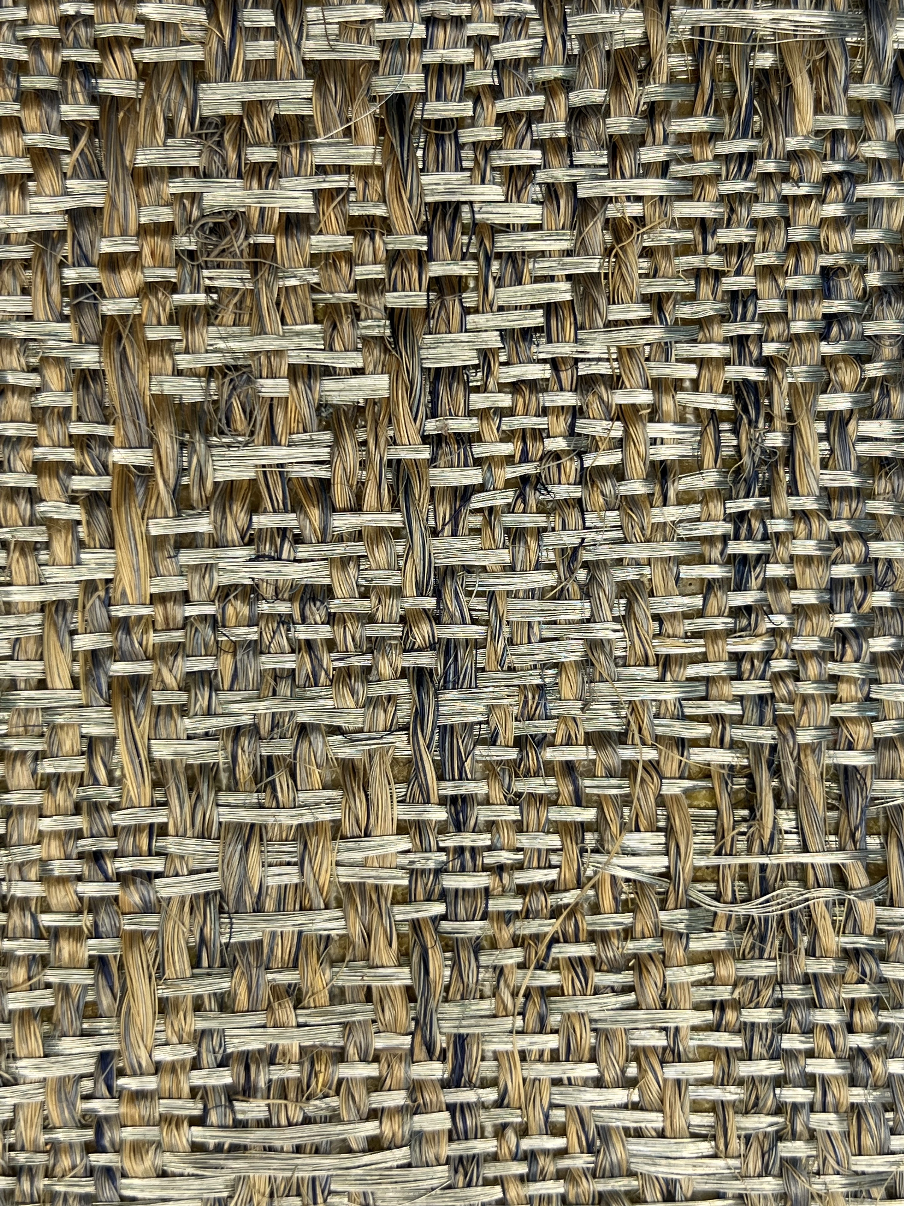 Grey-blue and Natural Mixed Weave Area Rug