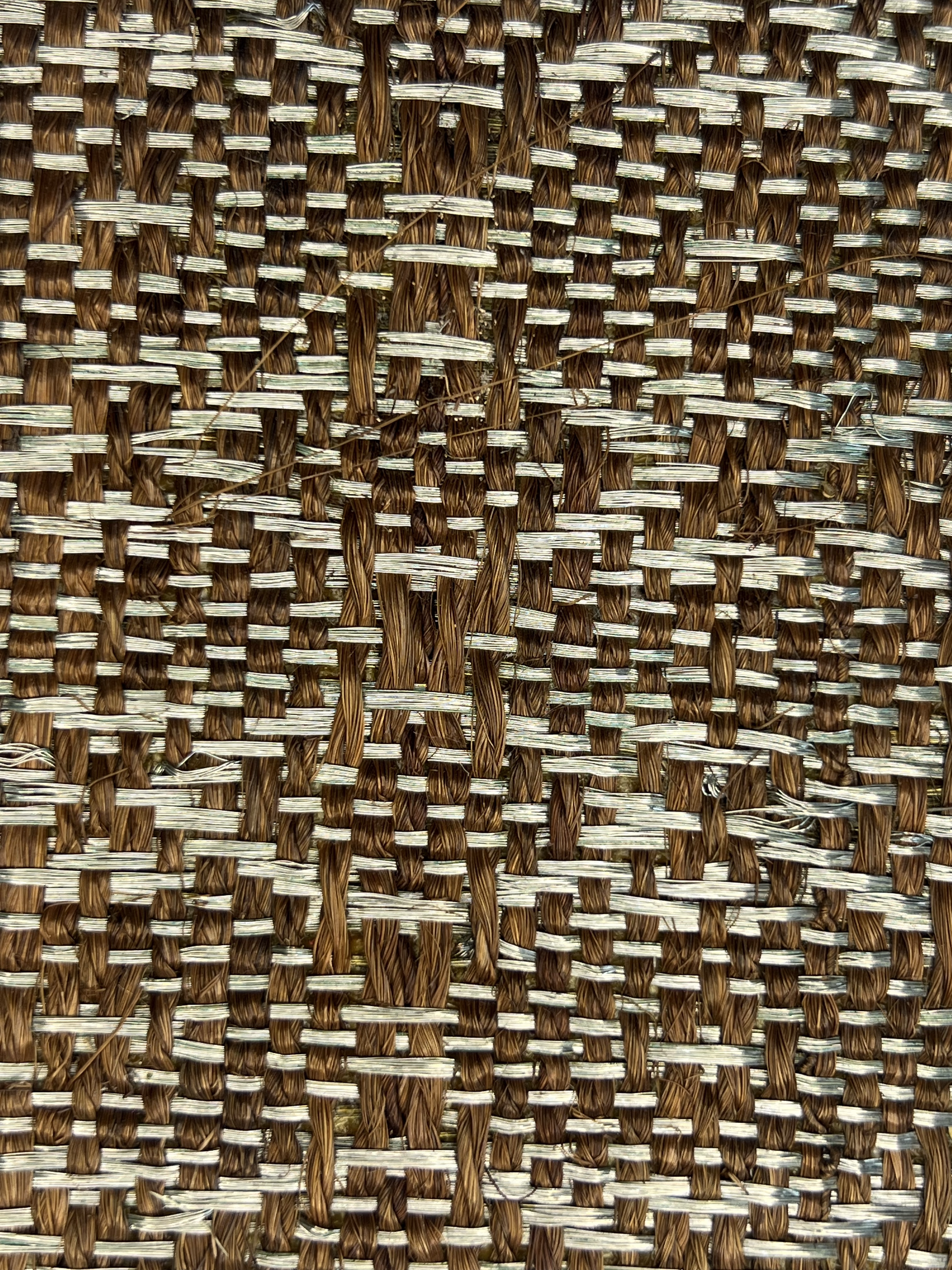 Natural Tan Basketweave Area Rug