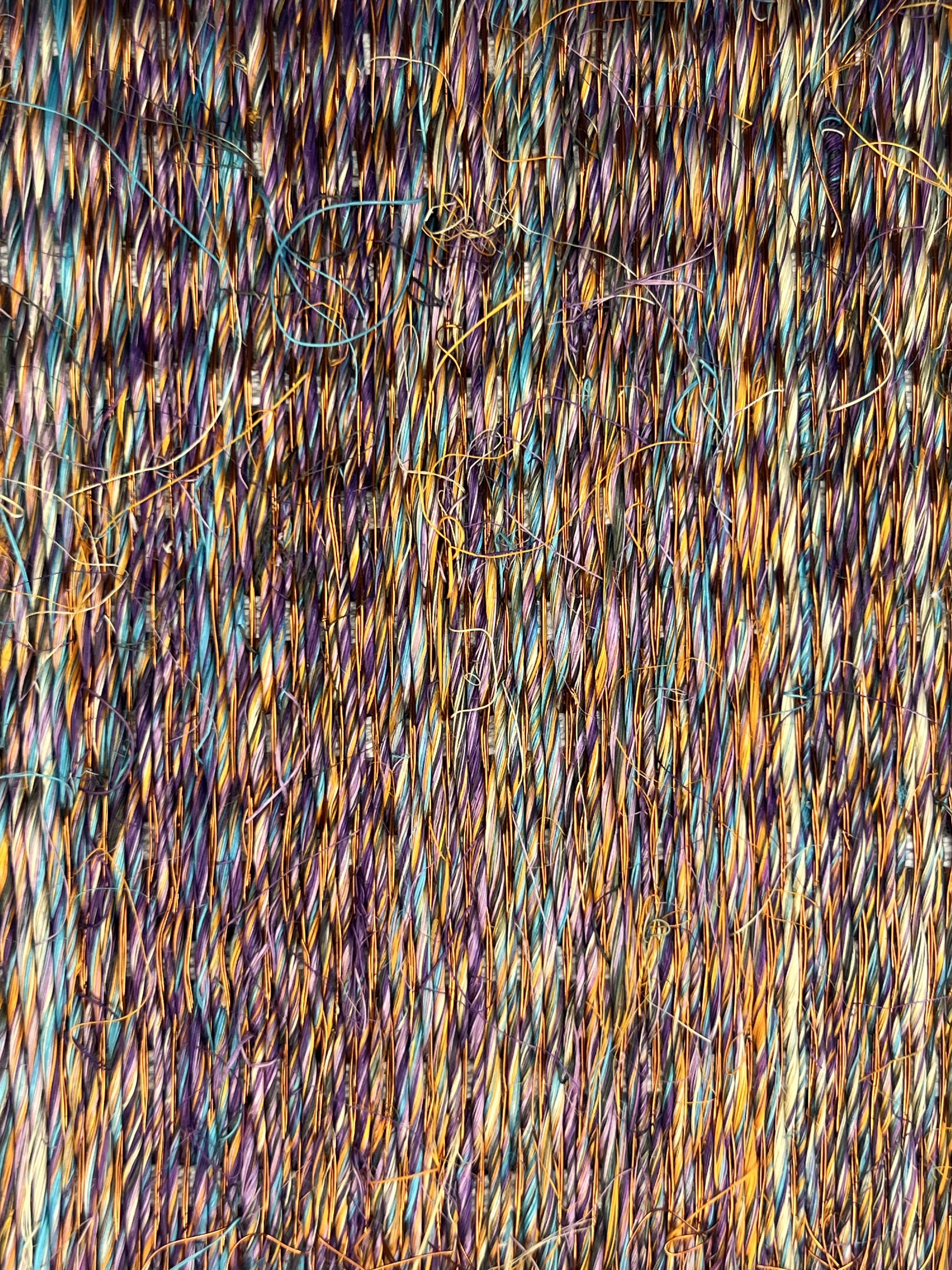 Tan and Grey Streaked Weave Area Rug