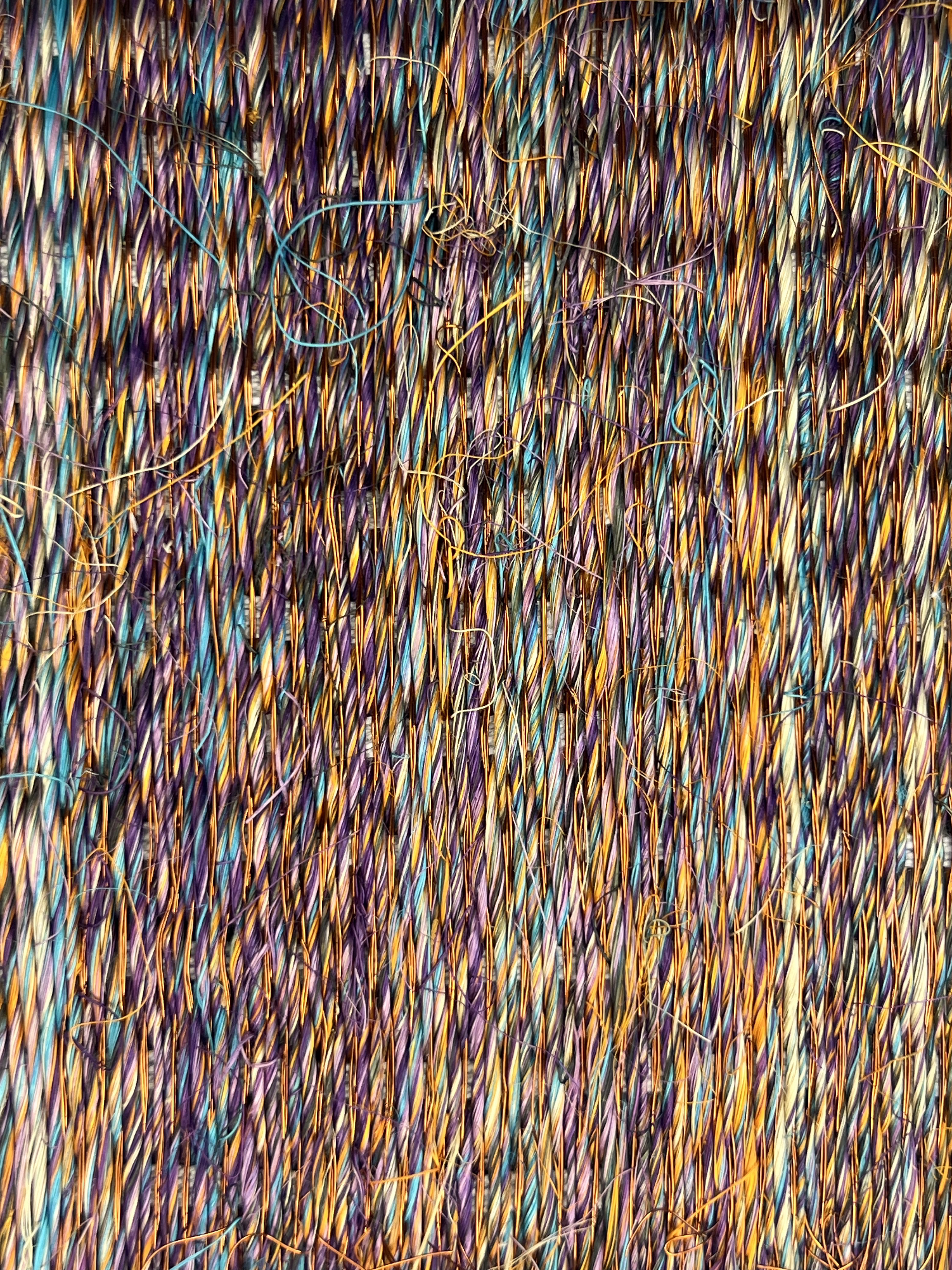 Tan and Grey Streaked Weave Area Rug